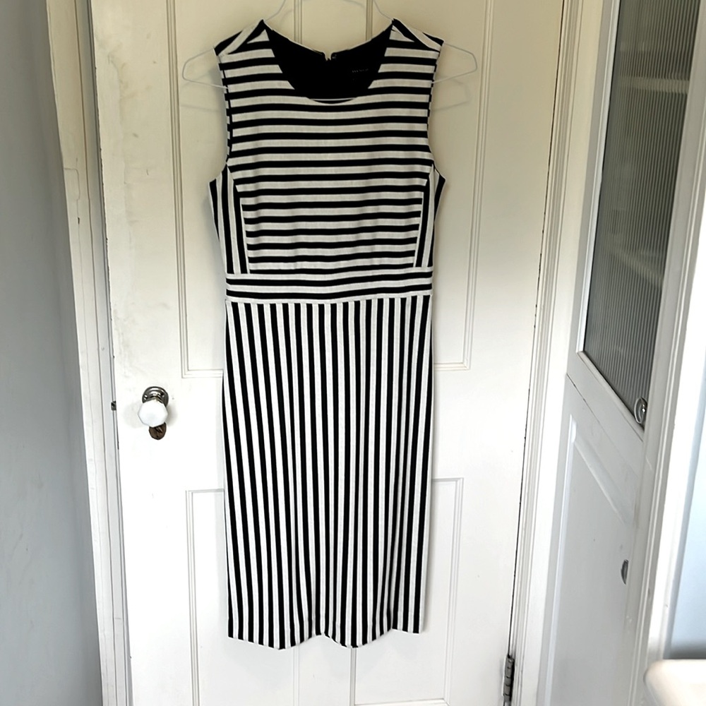 Ann Taylor striped sheath dress size 0